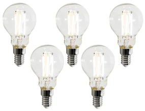 Set van 5 Smart E14 LED lampen P45 helder 4.2W 470 lm 2700-6500K