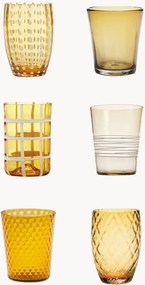 Handgemaakte tumblers Melting Pot, 6-delig