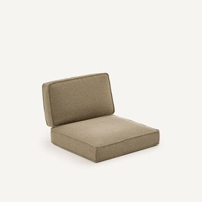 Kussens van structuurstof, 30% wol, voor fauteuil DILMA
