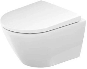 Duravit D-Neo compact en randloos hangtoilet met toiletbril 37x48x40cm wit