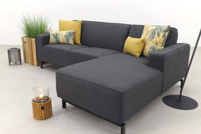 Boavista Sunbrella loungebank chaise longue - Sooty - 2-delig - links