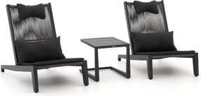 + 10% kassakorting | Bistro- en balkonset Manifesto | 2 personen | Tuinset aluminium | 3-delig | Kees Smit Tuinmeubelen