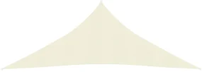 vidaXL Zonnezeil 160 g/m² 6x6x6 m HDPE crèmekleurig