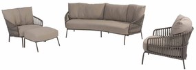 4 Seasons Outdoor Capalbio loungeset terre Loungeset   bruin weerbestendig