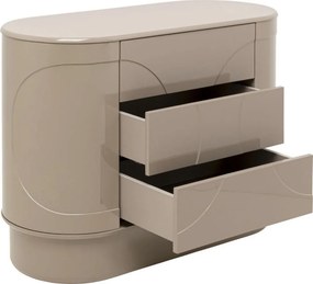 Beige Retro Ladekast - 100x42x75cm.
