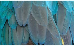 Goossens Schilderij Blue Feathers, 70 x 118 cm