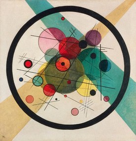 Kunstreproductie Circles in a Circle, Wassily Kandinsky