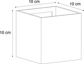 Moderne buiten wandlamp donker rood incl. LED IP54 - Edwin