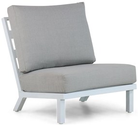 Santika Furniture Santika Cinta Midden Module - Quick Dry Foam Aluminium Wit