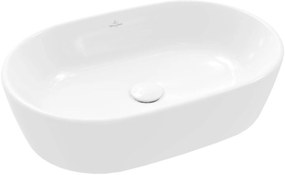 Villeroy & Boch Architectura Opzetwastafel Ovaal Zonder Overloop 60x40x15,5 cm CeramicPlus Alpin Wit