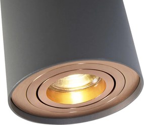 Smart spot grijs met koper incl. GU10 WiFi lichtbron - Rondoo Up