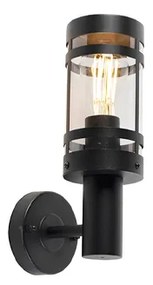 Moderne buitenwandlamp zwart IP44 - Gleam