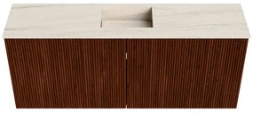 Mondiaz Joya DLux 100cm toiletmeubel ruby met wastafel faye midden zonder kraangat meli
