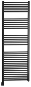 Sanicare elektrische design radiator 60x172cm zwart met Bluetooth en thermostaat links chroom