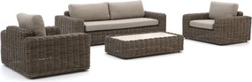 Stoel-bank loungeset Intenso  | 5 personen | Loungeset Beige | Aluminium | Kees Smit Tuinmeubelen