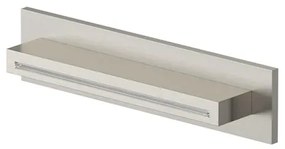 Hotbath Mate Cascade - opbouw - wand - rechthoek - Geborsteld Nikkel M161GN