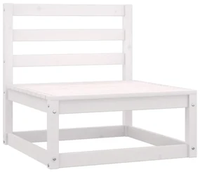 vidaXL 3-delige Loungeset massief grenenhout wit