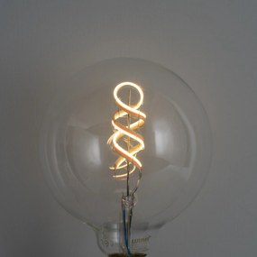 Smart E27 dimbare LED lamp G125 helder RGBW 4W 250 lm 2700K