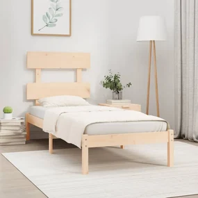 vidaXL Bedframe massief hout 90x190 cm 3FT6 Single