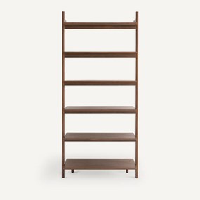 Kast van notenhout en fineer voor dressing, 6 legplanken, Rory