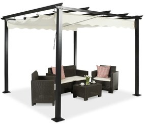 Vrijstaande terraspergola Tenerife 3 x 4 m crème