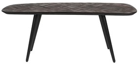 Bankje Donker Teak Hout Mozaiek