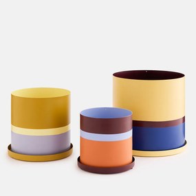 Bloempot van geverfd ijzer, diameter 13,5 cm, PALAVAS