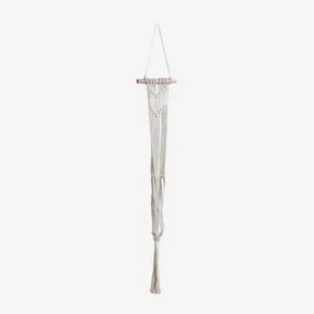 Tutmes Macramé Hangende Plantenbak Beige – Crème - Sklum
