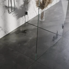 Brauer douchegoot 60x7cm met multifunctioneel rooster en muurflens RVS geborsteld
