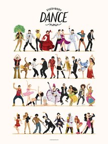 Ilustratie Everybody Dance Now, Nour Tohme, (30 x 40 cm)