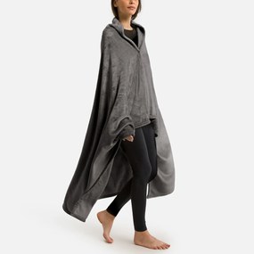 Fleece plaid met mouwen, recycled polyester, Javi