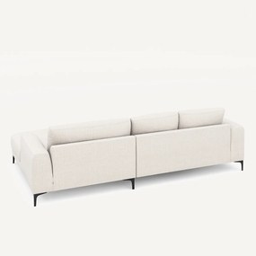 Hoekbank met rechts XL longchair, in Jasper-stof, MARSILE
