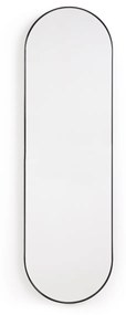 Ovalen spiegel in metaal 30x100 cm, Iodus