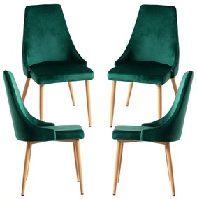 Pak 4 Stoik Houten Stoelen