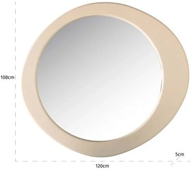 Richmond Interiors Clayton Organische Spiegel Beige - 107x120cm