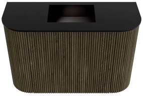 Mondiaz Joya 65cm toiletmeubel ronding links/rechts shadow met wastafel faye midden zonder kraangat urban