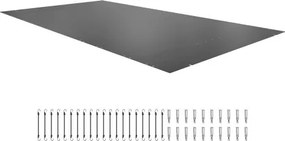 VEVOR Zwembadafdekking met Charcoal Afmeting 4x 8 m Afdekking voor Buitenzwembad Zwembadafmetingen 3,7 x 7,7 m Zwembad Afdekzeil, Rechthoekige Afdekking van Ingegraven Zwembad voor Home, Garden, Hotel