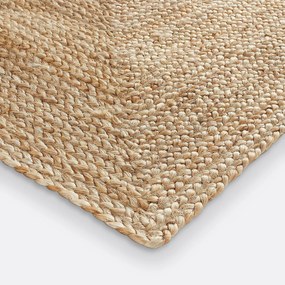Rechthoekig vloerkleed in jute XXL, Aftas