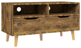 vidaXL Tv-meubel 90x40x48,5 cm spaanplaat gerookt eikenkleurig