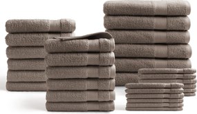 Handdoeken 30 delig set – Hotel Collectie - nougat