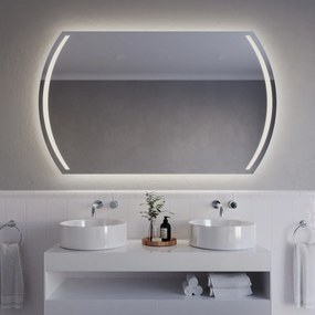 Atypische badkamerspiegel met LED verlichting A5