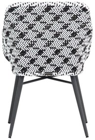 Tuinset 6 personen 260 cm Wicker Zwart Lifestyle Garden Furniture Crossway/Trente
