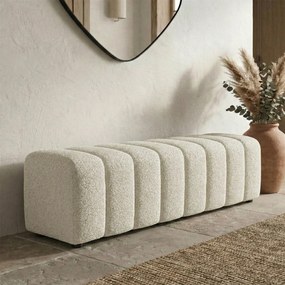 Bankje 160 Cm Naturel Stof