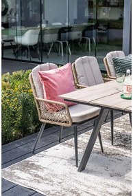 Garden Impressions Kalibo lounge dining stoel - donker grijs
