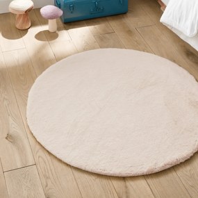 Rond vloerkleed, voor kinderen, donzige stof, Mouflette