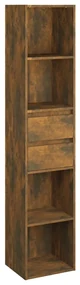vidaXL Boekenkast 36x30x171 cm bewerkt hout gerookt eikenkleurig