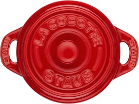 Staub Ceramique Mini braadpan 10 cm / 200 ml, Rond, Kersenrood - Ceramique - Staub
