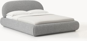 Bouclé gestoffeerd bed Alba