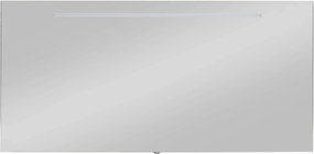 Saqu Ada spiegel met LED verlichting 140x3x70cm aluminium