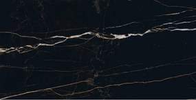 Mexen Flamingo Zwarte monster van geglazuurde gerectificeerde gres G1, vloer- en wandtegel, hoogglans - TL215-00-S